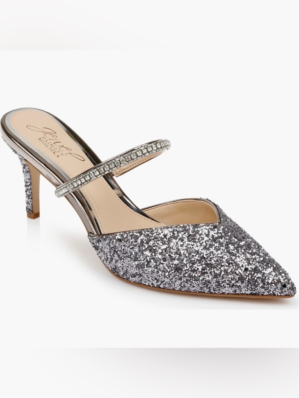 Jewel Badgeley Mischka Jan Mule In Smoke